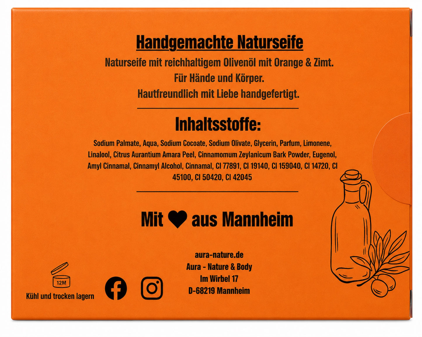 Orange & Zimt Naturseife