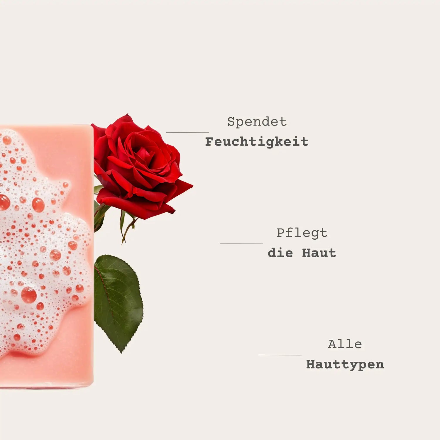 Rose Whisper Seife USPs