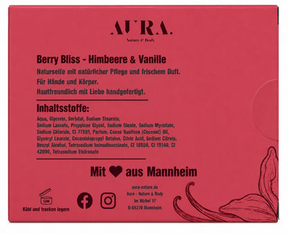 Himbeere & Vanille Naturseife