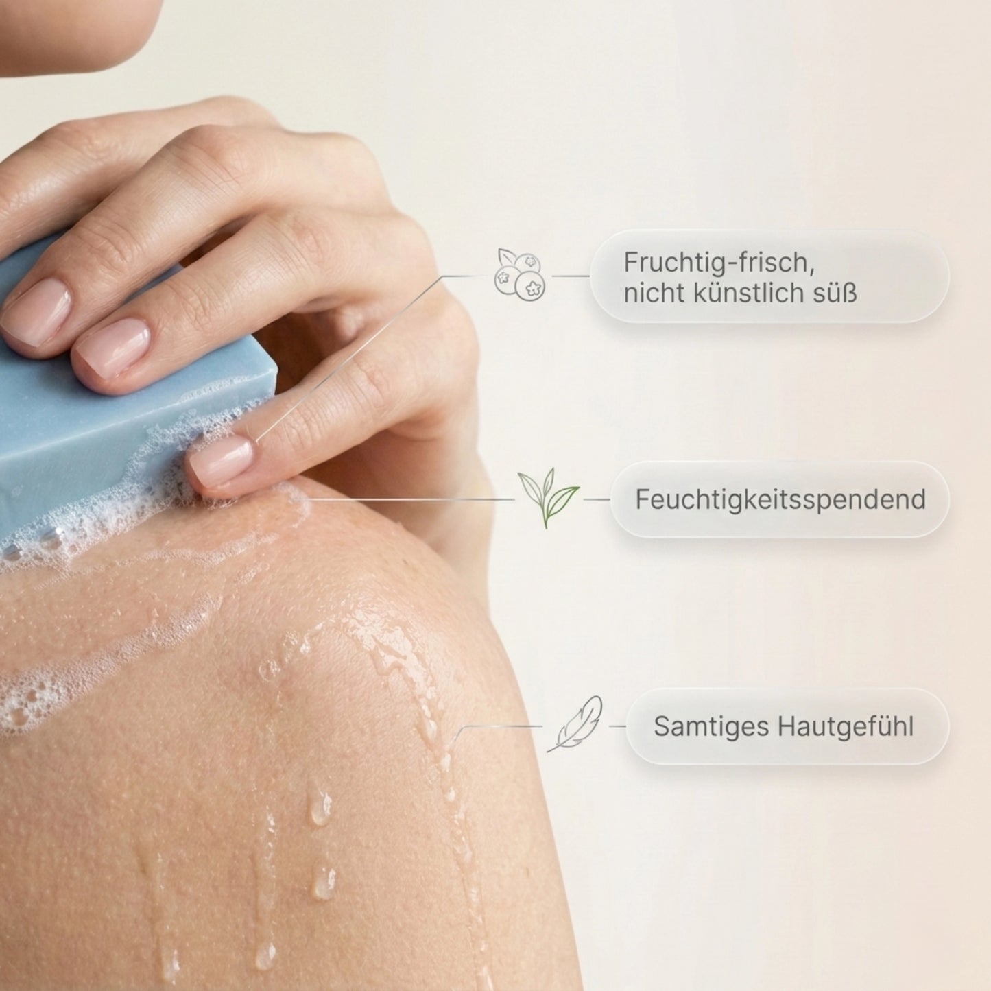 Blaubeere & Grüntee - Naturseife