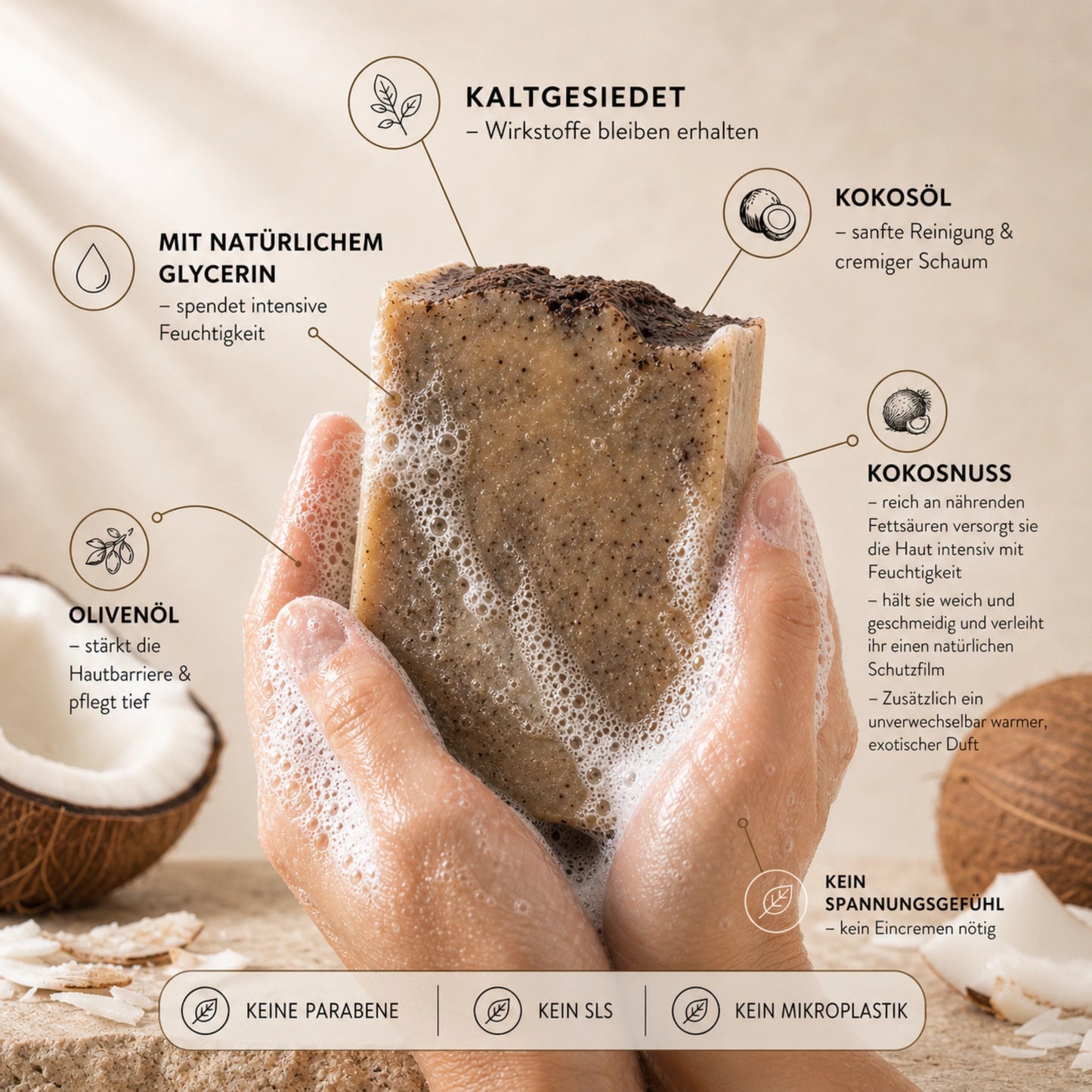 Kokosnuss Naturseife