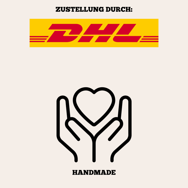 Zugestellt durch DHL und handgemacht Siegel
