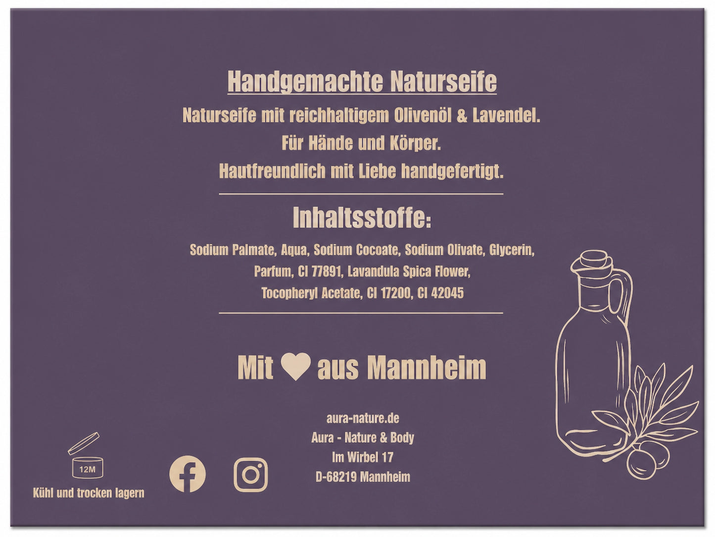 Lavendel Naturseife