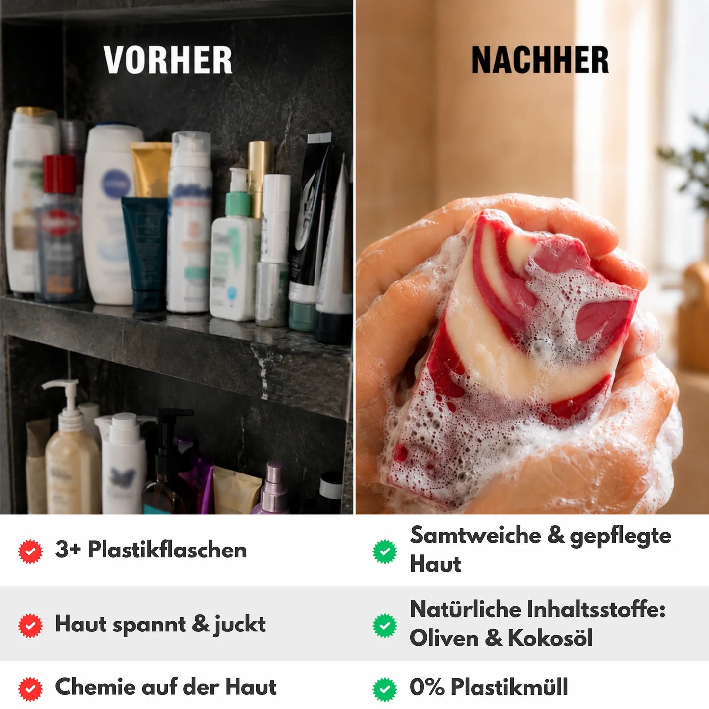 Himbeere & Vanille Naturseife