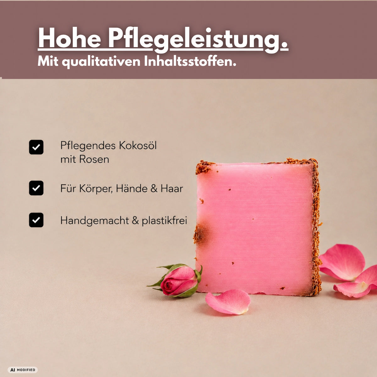 Rosen Naturseife