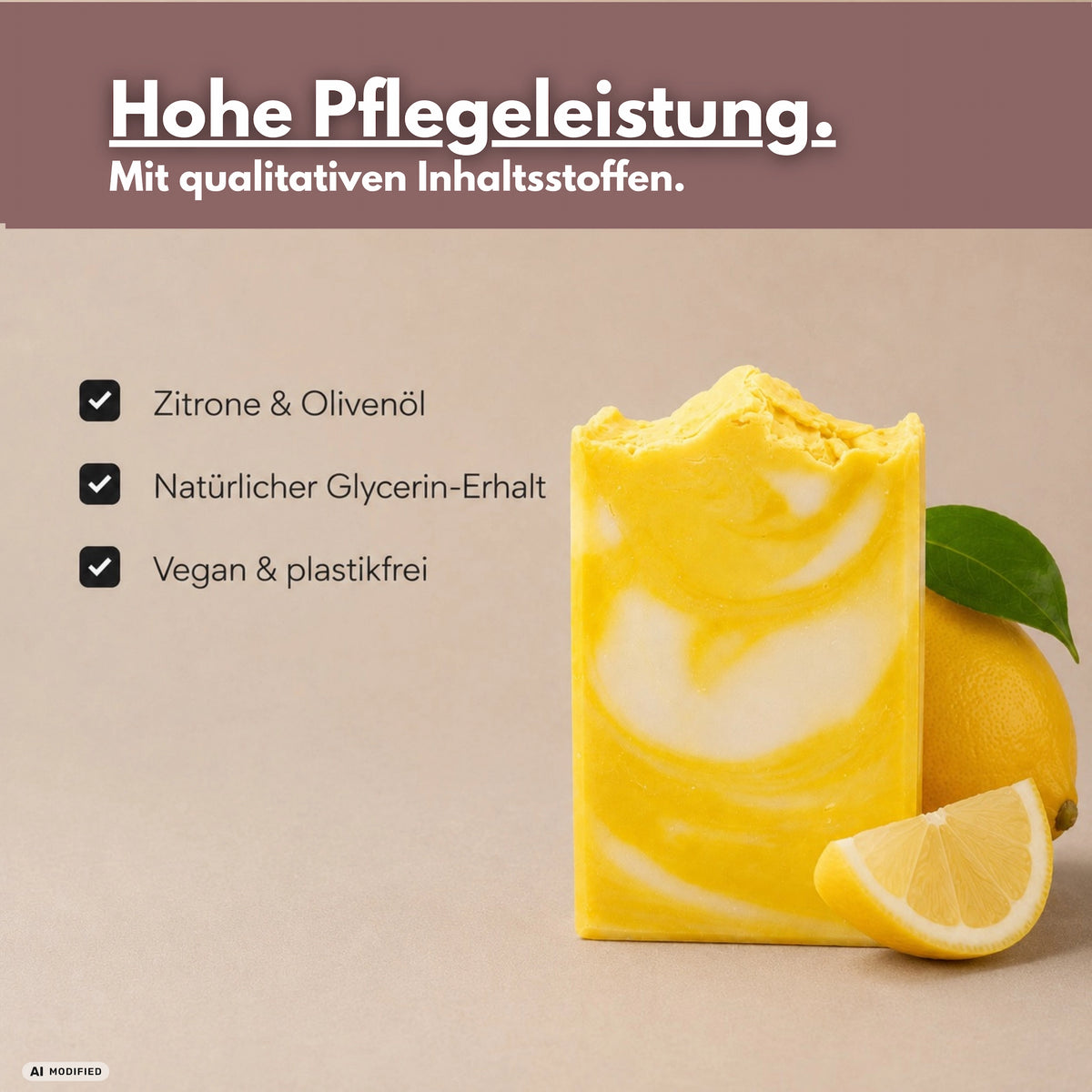 Zitrone Naturseife