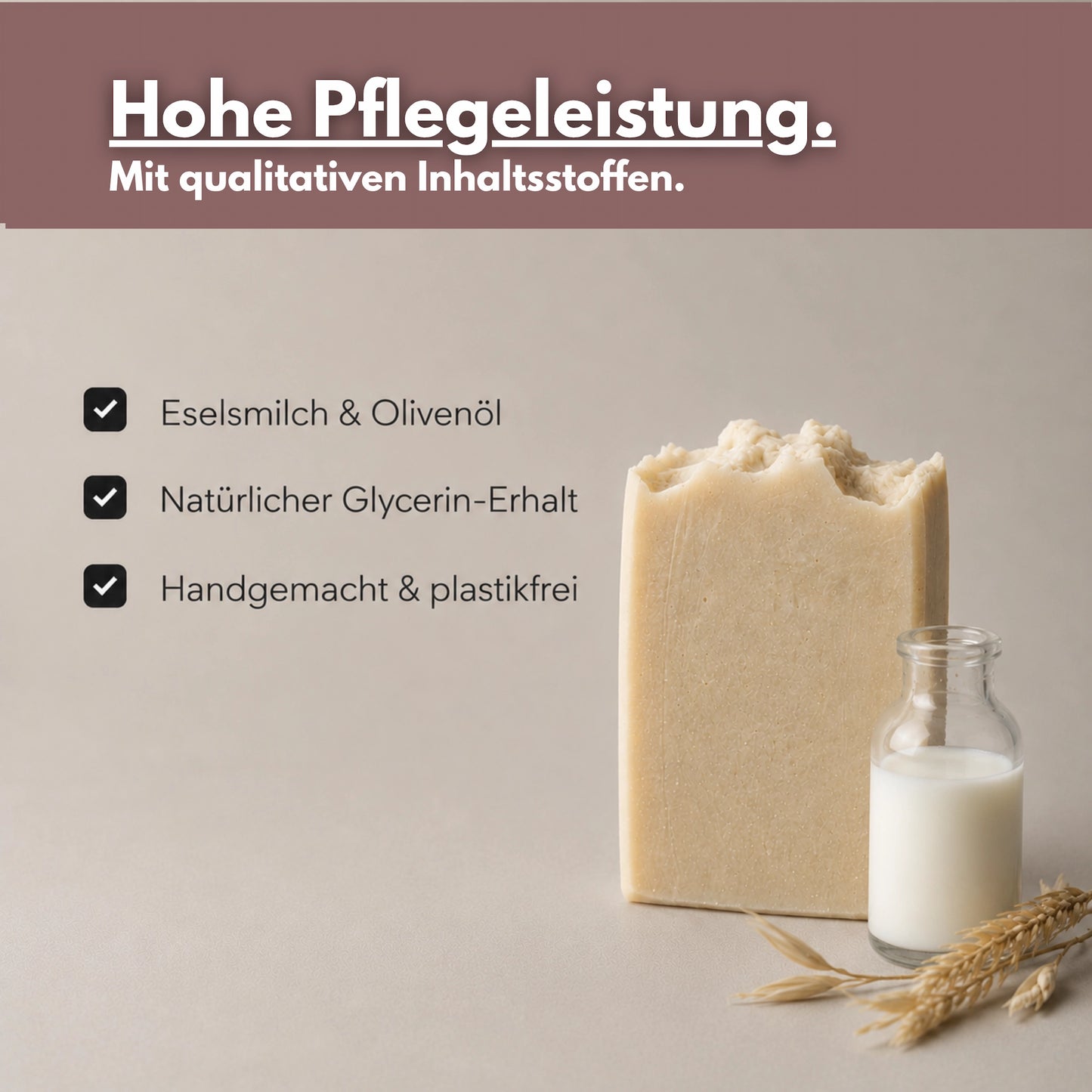 Eselsmilch Naturseife