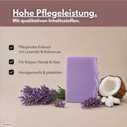 Lavendel & Kokosnuss Naturseife