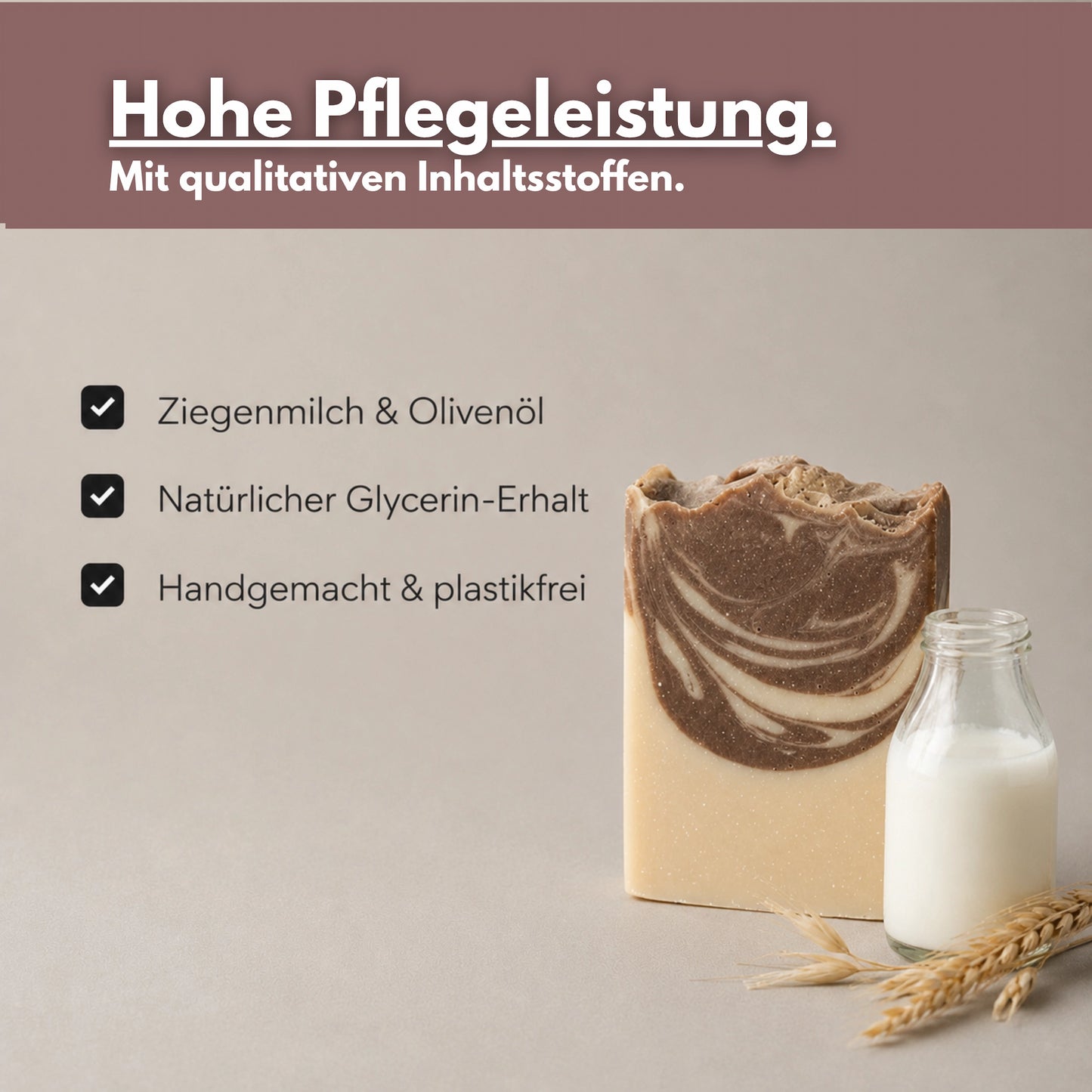 Ziegenmilch Naturseife