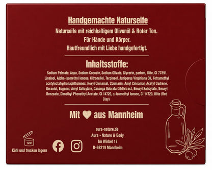 Roter Ton Naturseife