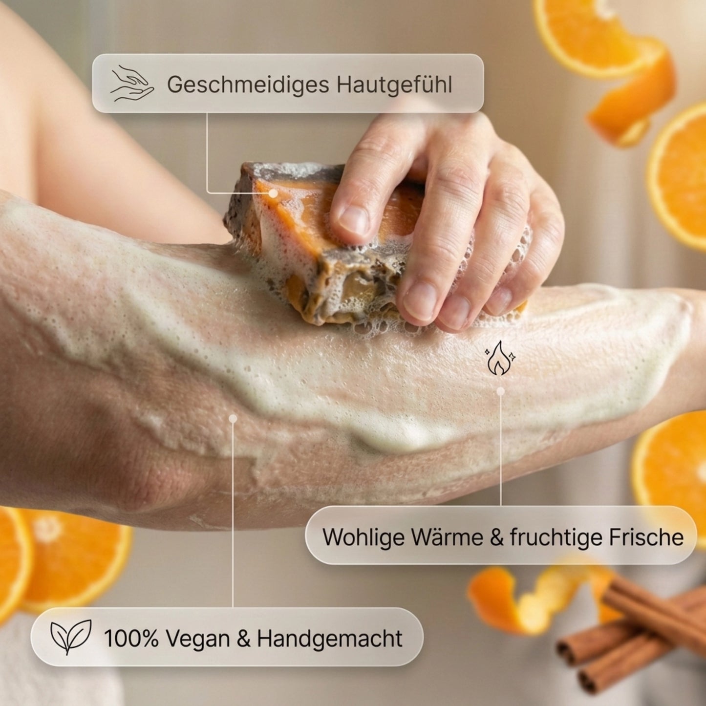 Orange & Zimt Naturseife